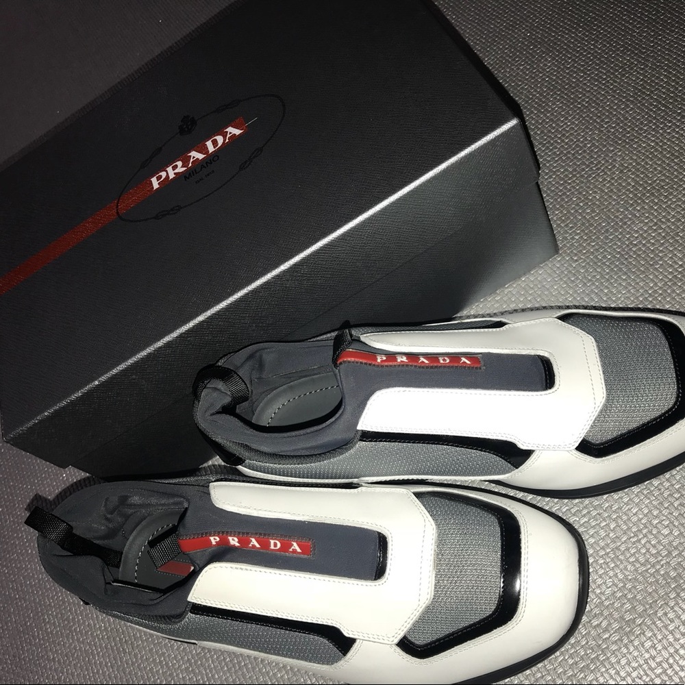 Authentic Prada Punta Ala Slip on Sneakers